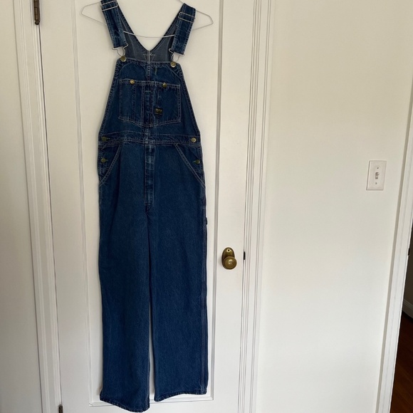 Rare Unisex Vintage OshKosh B'gosh Vestbak Denim Bib Overalls | Size 34 x 30 - Picture 8 of 13
